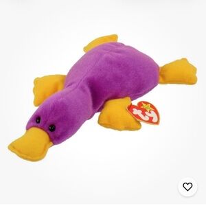 Ty Beanie Babies Patti the Platypus Plush Fuchsia 1993